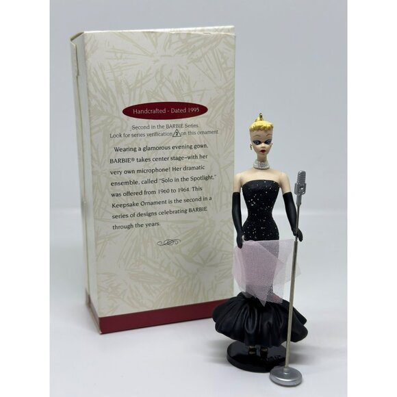 VTG Hallmark 1995 Barbie "Solo in the Spotlight" Ornament | 2nd Keepsake, 4.5" - Picture 2 of 3